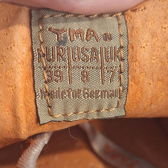 TMA EYES  Shoes‎ Leather Lace Up  Comfort walking Sneaker Womens size 8 - Picture 7 of 8